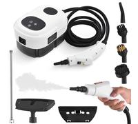 Pressurized Handheld Multi-surface Steam Cleaner with 8pcs Accessories Smart Touch Screen 6 Levels Adjustable Deep Cleaning Steamer