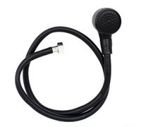 Pressurized Handheld Shower Head for Shampoo Beds - Water-Saving Nozzle with 1m Flexible Tube, Black Plastic, for Hair Salons, Barber Shops & Homes Use