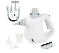 Pressurized Handheld Steam Cleaner, Multi-Purpose High-Pressure Portable Steamer for Home Cleaning, Ideal for Kitchen, Bathroom, Grout, Windows, Floors & Car Interiors with 9pcs Accessories (white)