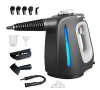 Pressurized Handheld Steam Cleaner with 14 PCS Accessories&Safety Lock, 1350W Multi-Purpose Steamer for Cleaning, Portable Steam Cleaner for Home,Car,Grout,Furniture,Bathroom,Kitchen,Tiles&Couch