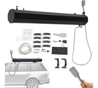 Pressurized Solar Water Tank for Camping Shower, Roof Rack Mount with 1.5m Hose & Shower Head, Ideal for Outdoor Adventures, Hiking, RVs