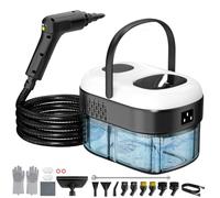 Pressurized Steam Cleaner, 3-Level Adjustable Handle, 15 Second Fast Heating & 42oz Tank, 2500W Handheld Steamer for Floor, Tile, Grout, Sofa, Car/Kitchen and