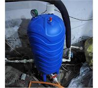 Pressurized Water Tank Water Container PE Water Pressure Tank, Vertical Water Pressure Storage Containers with Gauge Pressure Switch(H80cmxW35cm-60L/15.8gallon)