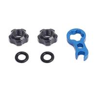 Presta Valve Collar Nut and Road Bike Vacuum Tire with Multi-Function Wrench for Valve Nuts, Bicycle Tire Valve Cap, Presta Valve Nut Cap, Bicycle Tire Valve Nut Cap