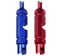 Presta Valve Core Removal Tool 2PCS,Multifunctional Tyre Valve Removal Tool, Portable,for Conventional Schrader Valves, Detachable Presta Valves Core, Tubular Tires and Presta Valve Extension Rods