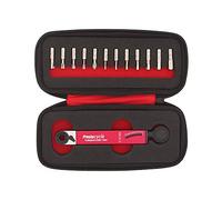Prestacycle TorqRatchet Pro Multi-Tool - All-in-ONE Install/Remove Ratchet Plus 2~10Nm Beam Torque Tool 3X Readout (Deluxe Zipper Case Kit with (12) S2 Hex Bits)