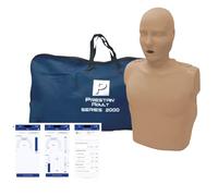 PRESTAN PP-AM-2000-1-DS Adult Series 2000 CPR Training Manikin with Advanced Feedback, Dark Skin
