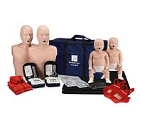 Prestan Take2 CPR Manikin & AED Trainer Kit with Feedback (2-Adult, 2-Infant, 2-AED UltraTrainers) and MCR Medical Accessories