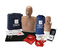 PRESTAN Ultralite CPR Manikin Bundle (1 Adult, 1 Infant), Dark Tone with AED UltraTrainer (Single) & MCR Accessories