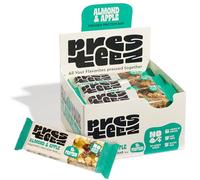 Presteez - Almond & Apple Bar Enhanced With Protein - Pressed Fruit & Nut Natural Snack - No Added Sugar or Sweeteners - 50g - 12 Pack