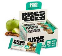 Presteez Almond & Apple Gut Friendly Energy Bars - No Added Sugar or Sweeteners, Gluten Free, High Fibre, Protein Enhanced Healthy Snacks, 10g Protein, 7g Fibre, 50g, 12 Pack