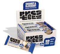 Presteez - Coconut & Blueberry Bar Enhanced With Protein - Pressed Fruit & Nut Natural Snack - No Added Sugar or Sweeteners - 50g - 12 Pack