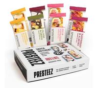 Presteez Fruit and Nut Bars Flavour Selection - No Added Sugar or Sweeteners, Minimally Processed Healthy Snacks, Vegan, Gluten Free, High Fibre Bars, Support Clean Eating, 8 pack: 5 Flavours, 35g