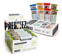 Presteez Gut Friendly Apple Bundle: Variety 8 Pack and Almond & Apple 12 Pack - No Added Sugar or Sweeteners, Healthy Snacks, Gluten Free, Prebiotics, High Fibre & Vitamin C,10g Protein, 50g