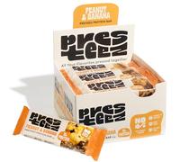 Presteez - Peanut & Banana Bar Enhanced With Protein - Pressed Fruit & Nut Natural Snack - No Added Sugar or Sweeteners - 50g - 12 Pack