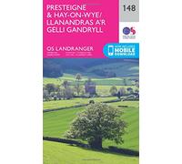 Landranger 148 Presteigne & Hay-On-Wye / Llanandras A'R Gelli Gandryll Map With Digital Version - Pink, Pink One Size