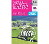 Landranger Active 148 Presteigne & Hay-On-Wye Map With Digital Version - Pink, Pink One Size