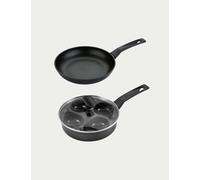 Prestige 2 Piece 9x Tougher Non-Stick Pan Set Black