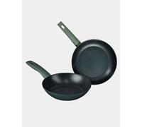 Prestige 2 Piece Earth Friendly Aluminium Non Stick Frying Pan Set Dark Green