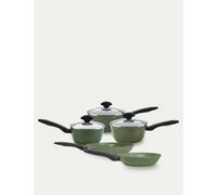 Prestige 5 Piece Induction Non Stick Pan Set Dark Green
