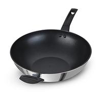 Prestige 9 x Tougher Stainless Steel Stir Frypan, 30cm, Silver