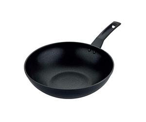 Prestige 9 x Tougher Wok Non Stick 29cm - Induction Wok with Scratch Resistant Non Stick, Stay Cool Easy Grip Handles, Oven & Dishwasher Safe Stir Fry Pan, Dark Grey