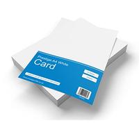 Prestige A4 220gsm Card - White Craft Cardstock - A4 White Card (Pack of 50 Sheets)