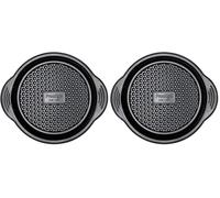 Prestige - Aerolift - 9 Inch Round Cake Tin - Non Stick Bakeware - Cushion Base - Fridge Freezer and Dishwasher Safe - Carbon Steel - 22 x 4 cm (Pack of 2)