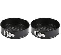 Prestige Aerolift 9 Inch Springform Cake Tin Non Stick - Cushioned Base, Fridge/Freezer/Oven/Dishwasher Safe, Durable Carbon Steel, Easy Release - 22cm x 7cm / 9 inch x 3 inch (Pack of 2)