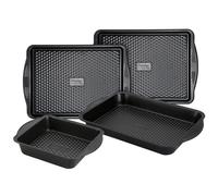 Prestige Aerolift Baking Set - 2 Oven Trays & Cake Tin Durable Steel Bakeware