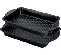 Prestige Aerolift Oven Tray Set Non Stick Large Bakeware for Oven - Pack of 2