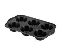 Prestige - Aerolift - 6 Cup Muffin Tin - Non stick Bakeware - Cushion Base - Fridge Freezer and Dishwasher Safe - Carbon Steel - 28 x 18 x 13 cm