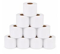 Prestige Cartridge 10 Compatible Rolls 72mm x 36mm White Direct Thermal Printer Labels (1000 Labels per Roll) for Zebra, Toshiba, Citizen, Eltron, Orion, UPS Label Printers
