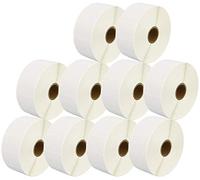 Prestige Cartridge 10 x Zebra 38x25mm 38 x 25 mm Direct Thermal Label for Zebra Type Printer - White (Roll of 10)
