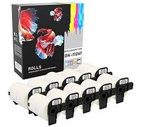 Prestige Cartridge 10x DK11241 102mm x 152mm Shipping Labels Compatible with QL-1050 QL-1060N QL-1100 QL-1110NWB Label Printers (200 Labels per Roll)