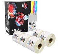 Prestige Cartridge 11354 57 mm x 32 mm Address Labels Roll for Dymo Labelwriter 320/400/450/4XL (Pack of 5)