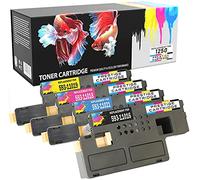Prestige Cartridge 1250 Toner Cartridge for Dell 1250c/1350cnw/1355 - Assorted Colour (Pack of 4)