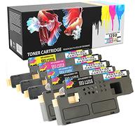 Prestige Cartridge 1250 Toner Cartridge for Dell 1250c/1350cnw/1355 - Assorted Colour (Pack of 5)