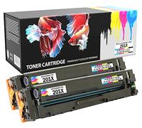 Prestige Cartridge 201X CF400X Compatible Toner Cartridge for HP Laserjet Pro M252dw M252n MFP M274n MFP M277dw MFP M277n - 2 Black