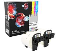 Prestige Cartridge 2X DK11202 62mm x 100mm Address Labels Compatible with QL-500 QL-550 QL-560 QL-570 QL-700 QL-720 QL-800 QL-810 QL-820 QL-1050 QL-1100 QL-1110 (300 Labels per Roll)