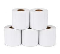 Prestige Cartridge 5 Compatible Rolls 72mm x 36mm White Direct Thermal Printer Labels (1000 Labels per Roll) for Zebra, Toshiba, Citizen, Eltron, Orion, UPS Label Printers