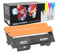 Prestige Cartridge CLT-K404S Black Toner Cartridges Compatible with Samsung Xpress SL-C430 C430W SL-C480 C480FN C480FW C480W | Pack of 2