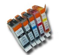 Prestige cartridge PGI-520/CLI-521 pack of 5 printer cartridges for Canon Pixma MP540, MP540x, MP550, MP560, MP620, MP620b, MP630, MP640, MP980, MP990, MX860, MX870, iP3600, iP3680, iP4600, iP4680, iP4700, black/photoblack/cyan/magenta/yellow