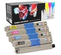 Prestige Cartridge Toner Cartridges Compatible with Oki C301 C301dn C321 C321dn MC332dn MC342dn MC342dnw MC342dw MC342w | Pack of 4