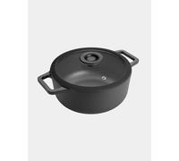 Prestige Cast Iron 24cm Non Stick Casserole Dish Black