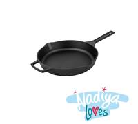 Prestige Cast Iron Skillet Frying Pan - Pouring Lips, Induction Oven Safe - 25cm
