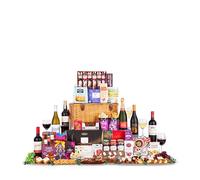 Prestige Christmas Hamper - Luxury Family Food and Wine Gift Basket - Festive Wicker Hamper Filled with Sweet and Savoury Treats - Perfect for Corporate, Staff, Family and Christmas Celebrations
