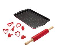 Prestige Disney Bake With Mickey: Cookie Bakeware Set In Red Red One Size