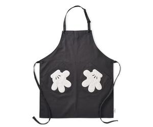 Prestige Disney Monochrome Mickey Mouse Kitchen Apron with Large Pockets, 83 x 69cm, Black & White