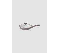 Prestige Earth Pan Ceramic Non Stick Frying Pan with Lid 28cm - Non Toxic Frying Pan, Induction Ready, Dishwasher Safe, Made in Italy, Grau